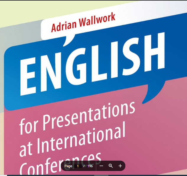 English for Presentations at International Conferences