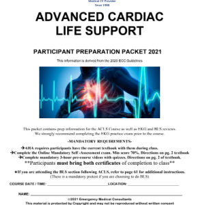 ADVANCED CARDIAC LIFE SUPPORT