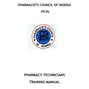 PHARMACY TECHNICIANS  TRAINING MANUAL