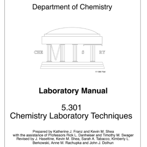 Massachusetts Institute of Technology  Department of Chemistry