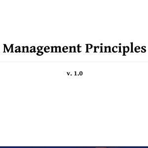 Management Principles
