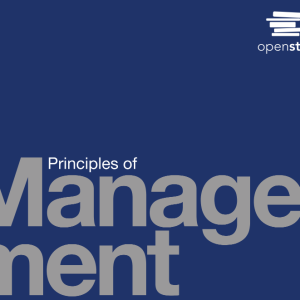Principles of Management