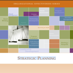 STRATEGIC PLANNING