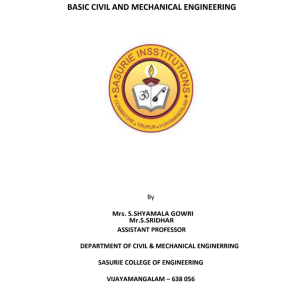 Basic Civil and Mechanical Engineering