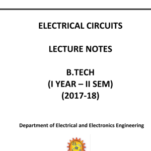 ELECTRICAL CIRCUITS